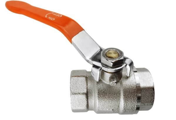 Brass nickel-plated lever valve 3/4″ bspf – water flow control valve uk full flow valves free shipping 7