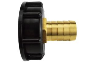 IBC 2” S60X6 Cap with 19mm Brass Barb – Heavy Duty Pipe & Hose Fitting UK IBC Tanks Fittings Free Shipping
