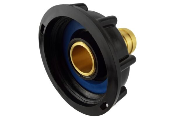 Ibc 2” s60x6 cap with 19mm brass barb – heavy duty pipe & hose fitting uk ibc tanks fittings free shipping 9