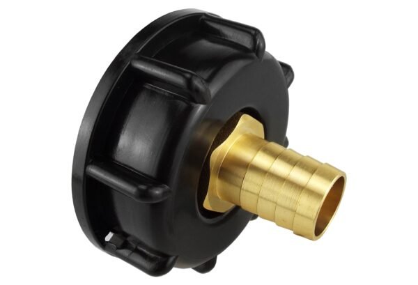 Ibc 2” s60x6 cap with 13mm brass barb – heavy duty pipe & hose fitting uk ibc tanks fittings free shipping 7