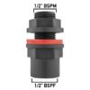 Water butt 1/2 inch bsp male with female outlet – home diy accessory uk water butt kits free shipping 17