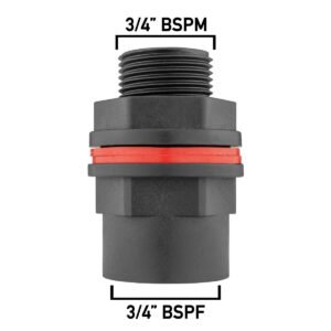 Water Butt 3/4″ BSP Male with Female Outlet New Arrivals Free Shipping