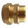 Brass compression straight 15mm – 3/4″ bspm – solid brass compression fitting uk brass connectors free shipping 13