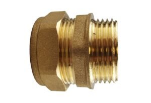 Brass Compression Straight 15mm – 3/4″ BSPM Brass Connectors Free Shipping 5