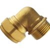 Ibc 2” s60x6 cap with brass compression elbow ¾” bsp – 22mm – heavy duty pipe & hose fitting uk ibc tanks fittings free shipping 27