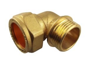 Brass Compression Elbow 22mm – 3/4″ BSPM Brass Connectors Free Shipping