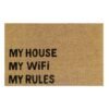 Doormat 60cm x 40cm - 'My House My WiFi My Rules'