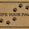 Doormat 60cm x 40cm – ‘wipe your paws’ – outdoor indoor entrance door mat uk doormats free shipping 15