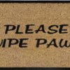 Doormat 60cm x 40cm - 'Please Wipe Paws'
