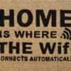 Doormat 60cm x 40cm - 'Home Is Where The WiFi Connects