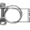 Double wire hose clamp galvanised 19mm-22mm – heavy duty pipe & hose fitting uk hose clips free shipping 39