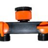 2 way tap splitter pp with valves and snap-on male – heavy duty outdoor garden tap uk garden hose connection set free shipping 25