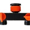 2 way tap splitter pp with valves and snap-on male – heavy duty outdoor garden tap uk garden hose connection set free shipping 27