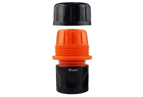 Female hose connector max flo 1 inch hose black/orange – click-fit garden hose connector uk garden hose fittings free shipping 7