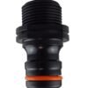 Male tap connector 3/4 inch bspm – max flo, black/orange kitchen tap connectors free shipping 21