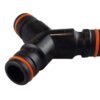 Three way splitter max flo, black/orange – heavy duty pipe & hose fitting uk fittings free shipping 17