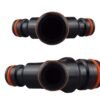 Three way max flo to standard snap on, black/orange – heavy duty pipe & hose fitting uk fittings free shipping 21