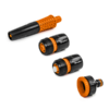 Hose Connectors Set With Nozzle Black/Orange Garden Hose Connection Set Free Shipping 39