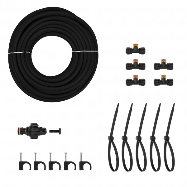 Garden Water Mist Kit, Black/Orange, 7.5m Home & Garden Free Shipping 7