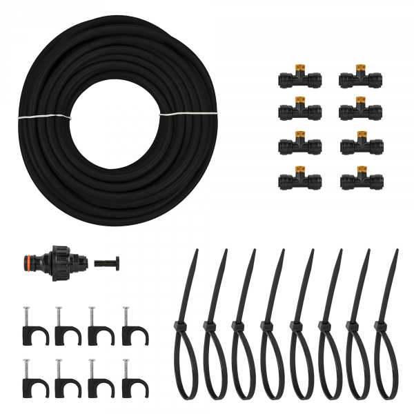 Garden Water Mist Kit, Black/Orange, 15m Home & Garden Free Shipping 9