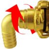 Claw brass – swivel elbow 1″ hose – solid brass elbow pipe fitting uk brass connectors free shipping 1
