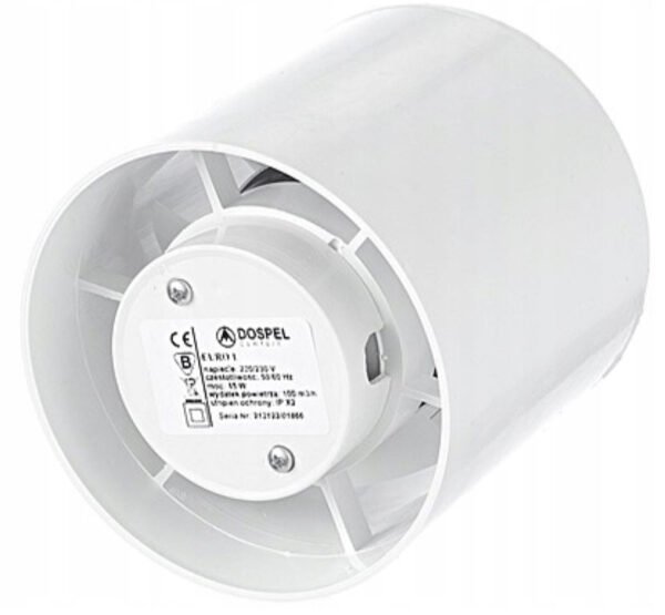 Euro 2 In Line Bathroom Fan 120mm