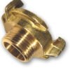 Claw brass – 3/4 inch bspm – quick release claw hose coupling uk geka fittings free shipping 1