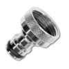 Tap connector snap on male – 3/4″ bspf brass nickle plated – outdoor tap connector uk garden hose fitting kitchen tap connectors free shipping