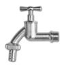 Garden bib tap brass nickle plated 1/2″ bspm inlet plastic garden taps free shipping