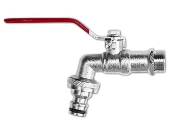 Garden Lever Tap Brass Nickle Plated 1/2″ BSPM Inlet with Home & Garden Free Shipping 7