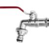 Garden Lever Tap Brass Nickle Plated 3/4″ BSPM Inlet Snap-On Home & Garden Free Shipping 11