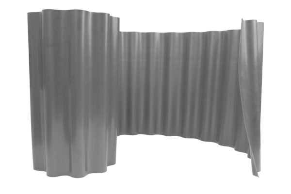 Wavy plastic garden lawn edging, h=10cm, l=9m, light gray – plastic lawn edging border uk plastic lawn edging free shipping 2