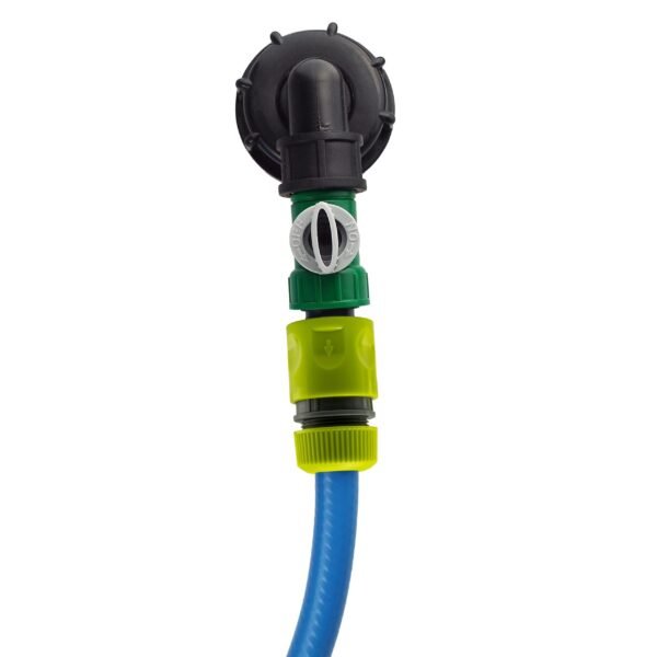Ibc 2” s60x6 cap with elbow fitting, quick connector, valve – heavy duty pipe & hose fitting uk ibc tanks fittings free shipping 5