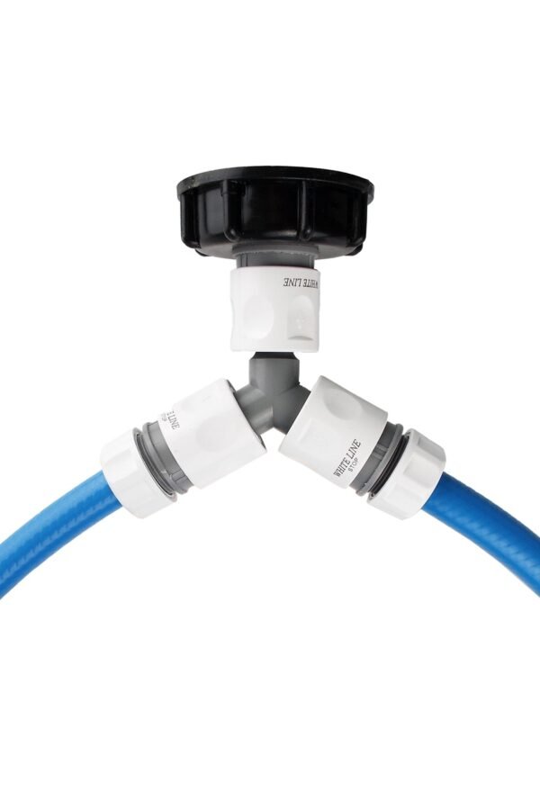 Ibc 2” s60x6 cap with ¾” bsp threaded hose connector, three – heavy duty pipe & hose fitting uk ibc tanks fittings free shipping 5