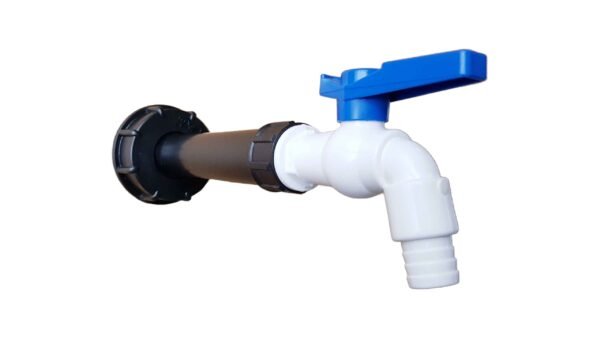 Ibc 2″ s60x6 cap with filter extension and white blue – heavy duty pipe & hose fitting uk ibc tanks fittings free shipping 5
