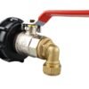 Ibc 2” s60x6 cap with bsp female lever valve and brass – heavy duty pipe & hose fitting uk ibc tanks fittings free shipping 13