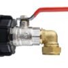 Ibc 2” s60x6 cap with lever valve and brass compression – heavy duty pipe & hose fitting uk ibc tanks fittings free shipping 25