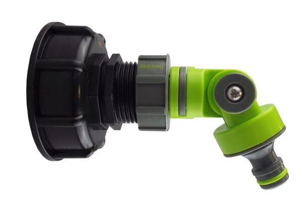 Ibc 2” s60x6 cap with adjustable tap connector lime – heavy duty pipe & hose fitting uk ibc tanks fittings free shipping 5
