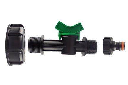 Ibc 2” s60x6 cap with in-line valve and male quick connector – heavy duty pipe & hose fitting uk ibc tanks fittings free shipping 9
