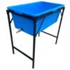 Blue Dog Bath with Drain Valve (WL) and Stand