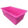 Pink Dog Bath with Drain Valve (Lime) and Stand