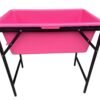 Pink Dog Bath with Drain Valve (WL) and Stand