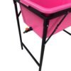 Pink Dog Bath with Drain Valve (Black) and Stand