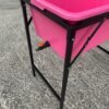 Pink Dog Bath with Drain Valve (Black) and Stand