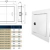 Access Panel Door Metal With Lock, White 200mm x 250mm Access Panels Free Shipping 93