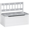 Wooden Toy Box & Storage Bench with Safety Rod – Grey for Kids Baby Free Shipping 21