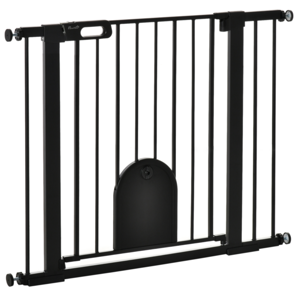 Pet Safety Gate Extra Wide 75-103 cm, Locking, Black for Stairs Horse & Petcare Free Shipping 5