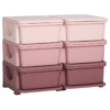 Kids Toy Storage Unit with Six Drawers – Pink HOMCOM Baby Free Shipping 21