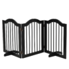 Dog Gate 3-Panel Freestanding Wood Barrier with Support Feet Dogs Free Shipping 21