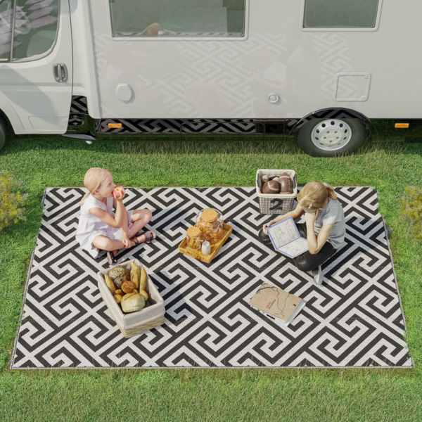 Outdoor Rug Reversible 152×243 cm Portable for RV Camping Lifestyle & Decor Free Shipping 5